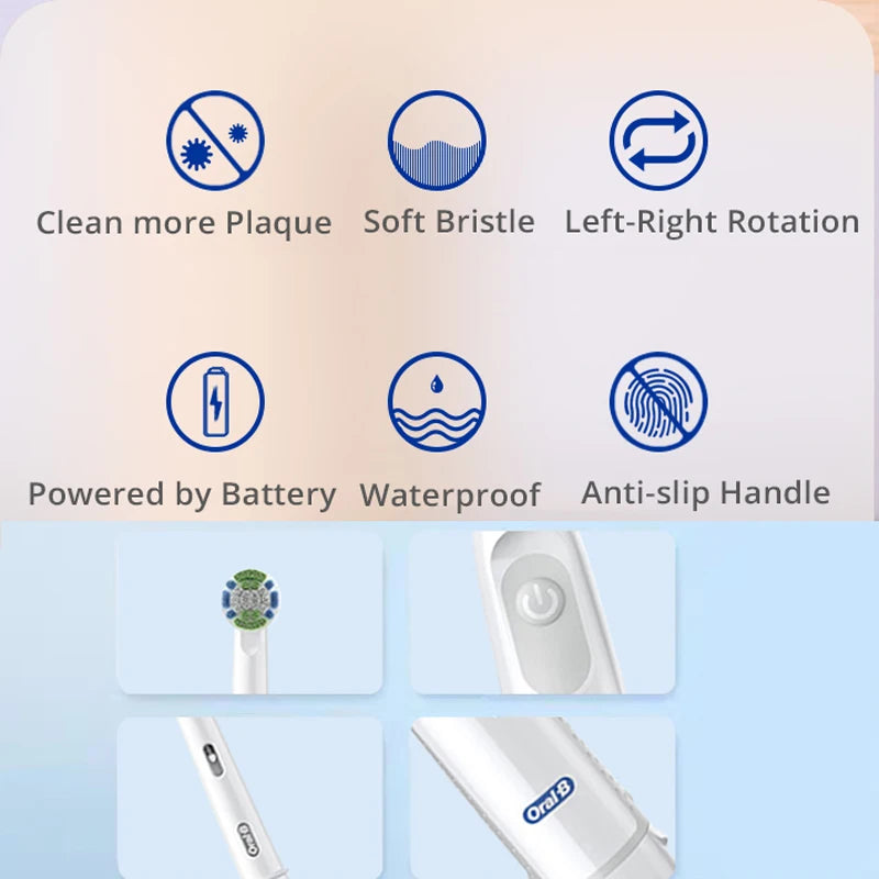 Brosse à dents électrique rotative Oral-B Précision Clean + 4 Brosses