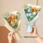 Bouquet de Fleurs en Crochet Fait Main - Idée Cadeau