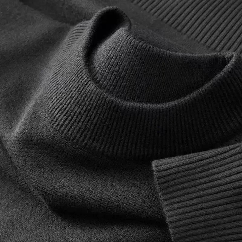 Pull Tricot BASIC en Laine à Col Rond - Homme