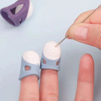 Lot de 10 dés à coudre ergonomiques en silicone