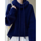 Sweat à Capuche en Maille Chaude - Femme
