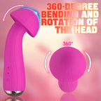MushyWav – Stimulateur Rotatif 360° pour Femme, 5 Modes de Vibration et 5 Niveaux d’Intensité