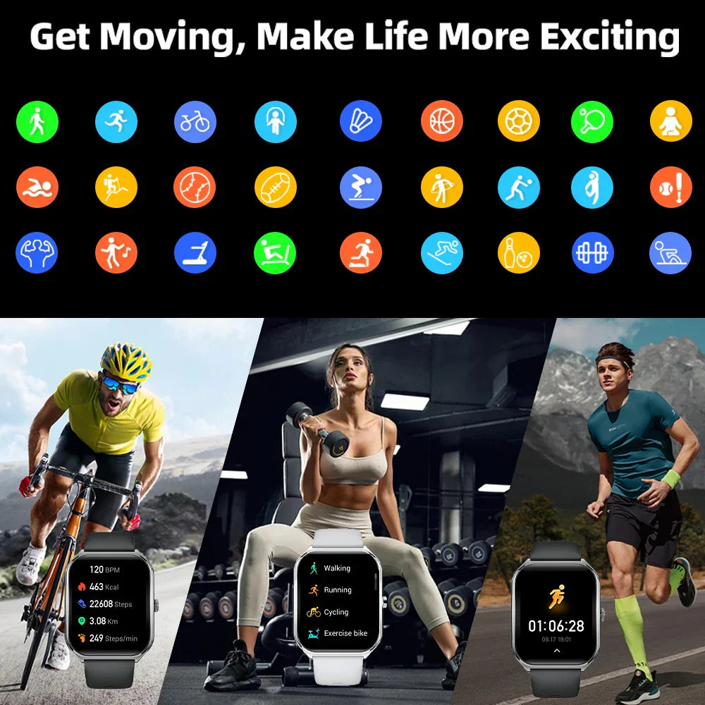 Montre Connectée Ultra Fine - Écran AMOLED HD 1.96" + 1 Bracelet OFFERT