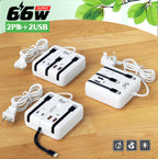Multiprise Compacte 4 en 1 - Charge Rapide