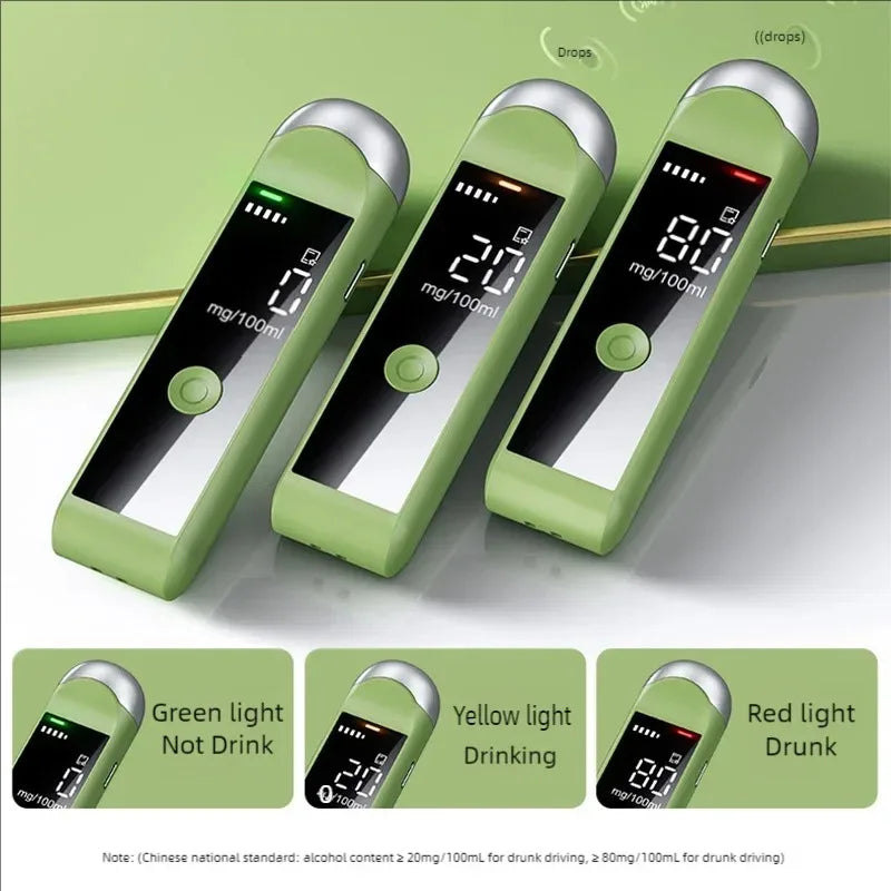 Détecteur d’Alcool à Écran LED – Rechargeable