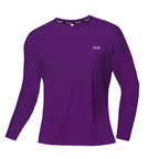 T-Shirt Homme en Soie Glacée à Manches Longues – Respirant, Séchage Rapide et Protection Solaire