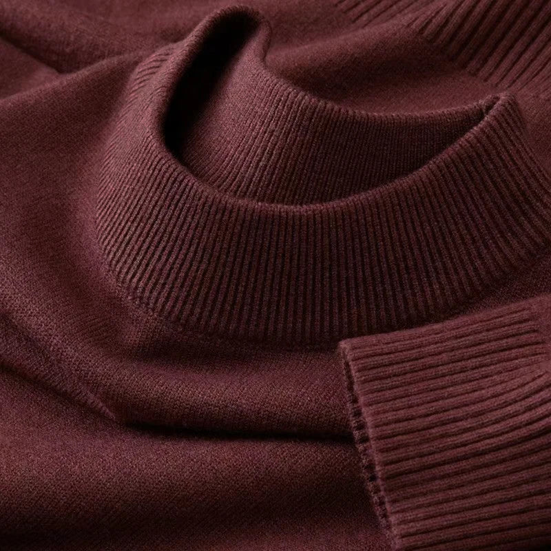 Pull Tricot BASIC en Laine à Col Rond - Homme