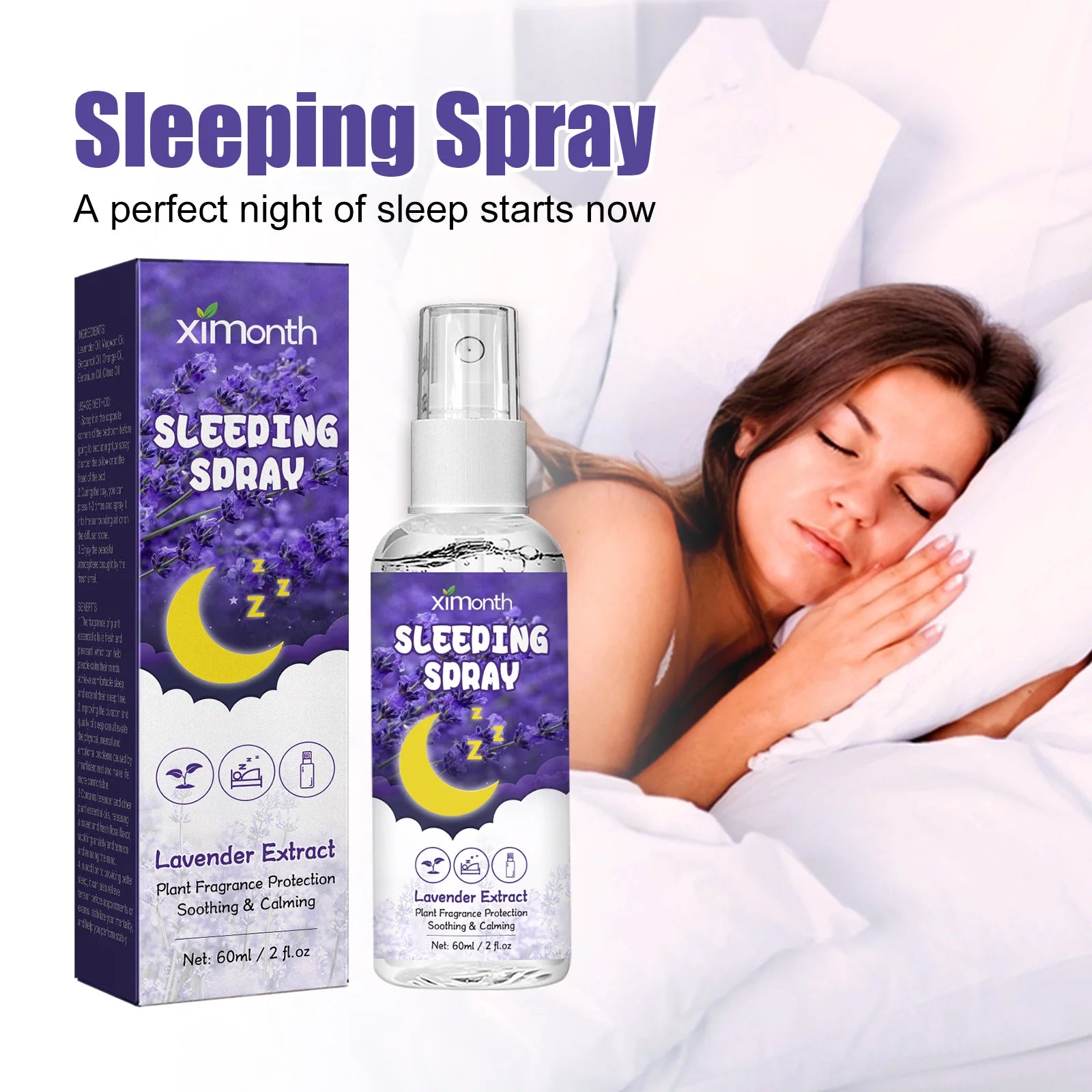 Brume d'Oreiller Nuit Paisible & Relaxation à la Lavande - 1 OFFERTE