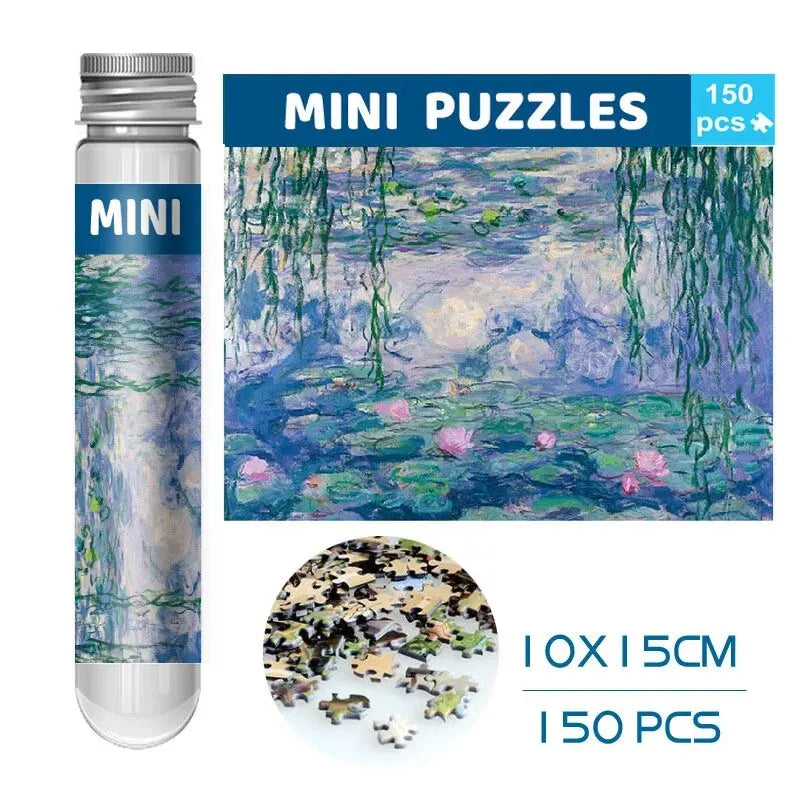 Mini Puzzle 150PCS Spécial Peintures Célèbres - Idée Cadeau