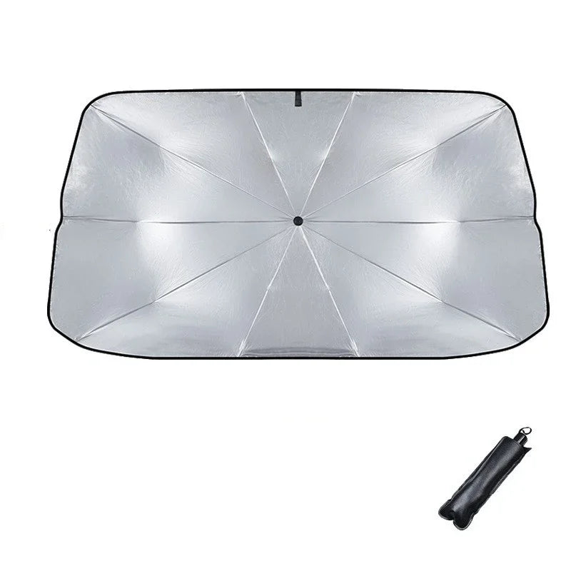 Pare-soleil de voiture rétractable en aluminium isolant thermique