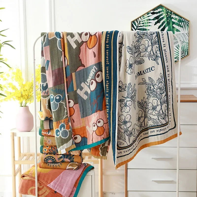 Serviette Gaze Coton Douce 80x160cm Style Bohème