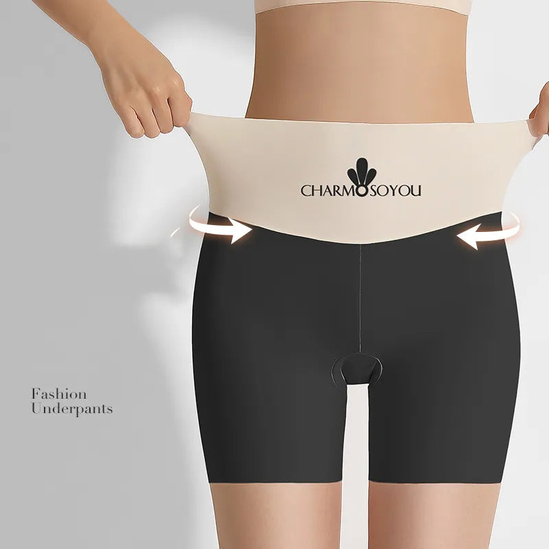 Pack of 3 High-Waist Shaping Boyshorts - Ice Silk