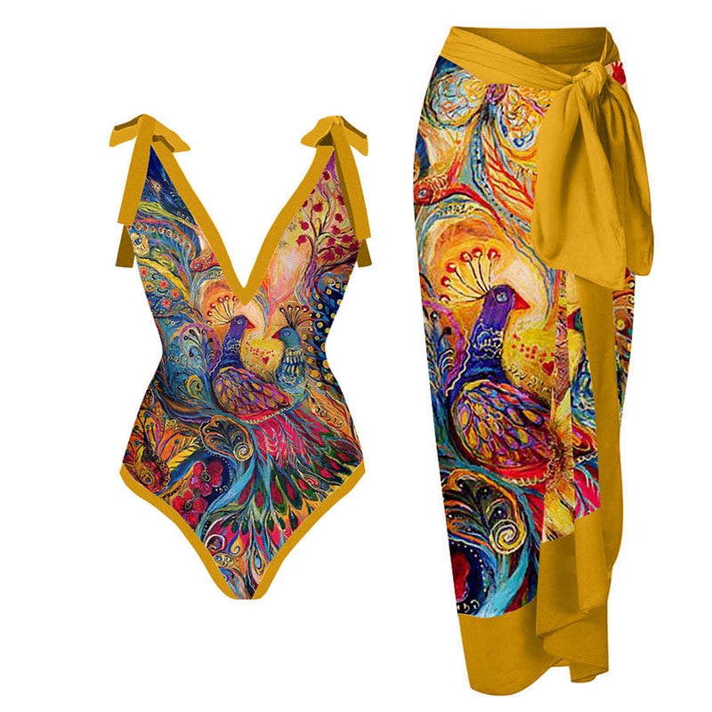 Maillot 1PC & Jupe longue