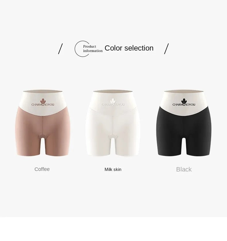 Pack of 3 High-Waist Shaping Boyshorts - Ice Silk