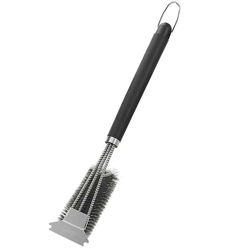 Brosse de Nettoyage BBQ 3 en 1 avec Grattoir