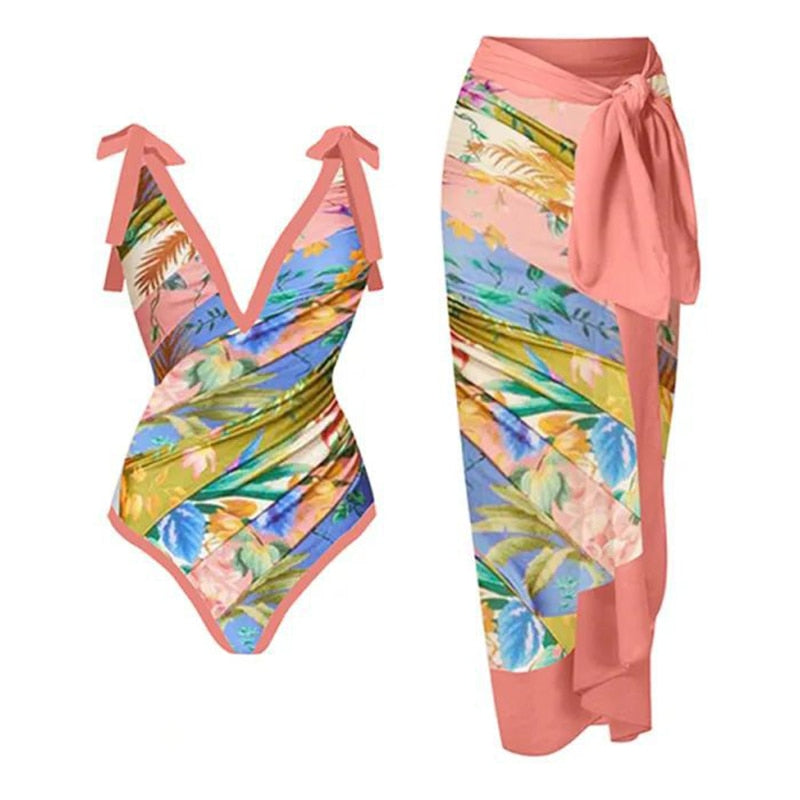 Maillot 1PC & Jupe longue