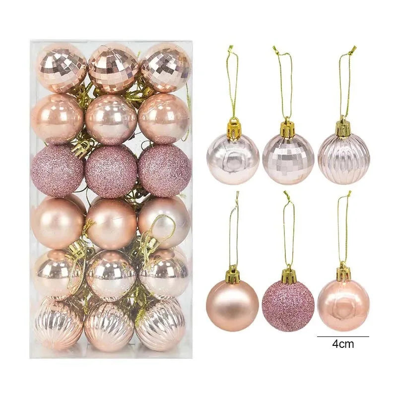 Lot de 6 Boules de Noël - 60mm