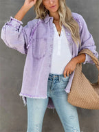 Veste en Jeans manches longues pour femmes