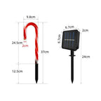 5PCS Sucre d'Orge LED 8 Modes - Décoration Lumineuse de Noël