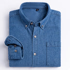 Chemise en Jean à Manches Longues Homme