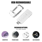 Mini Lampe à Clip de Lecture Portable - 3 Lumières + 5 Intensités