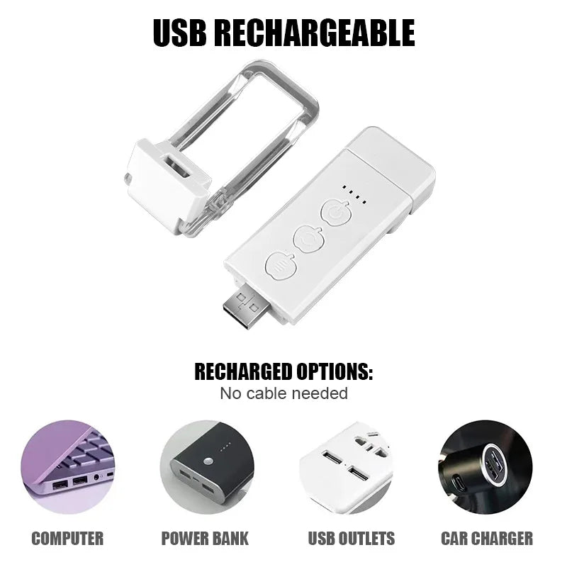 Mini Lampe à Clip de Lecture Portable - 3 Lumières + 5 Intensités