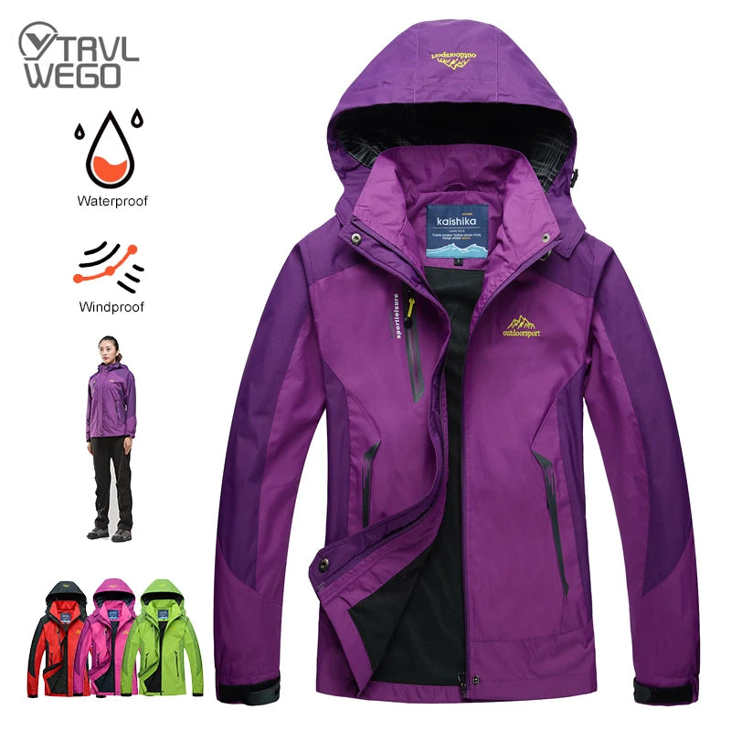 Veste de Randonnée Imperméable Femme - Protection Totale