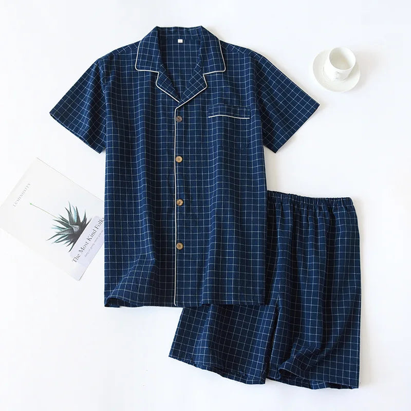 Ensemble Pyjama Japonais Léger Manches Courtes
