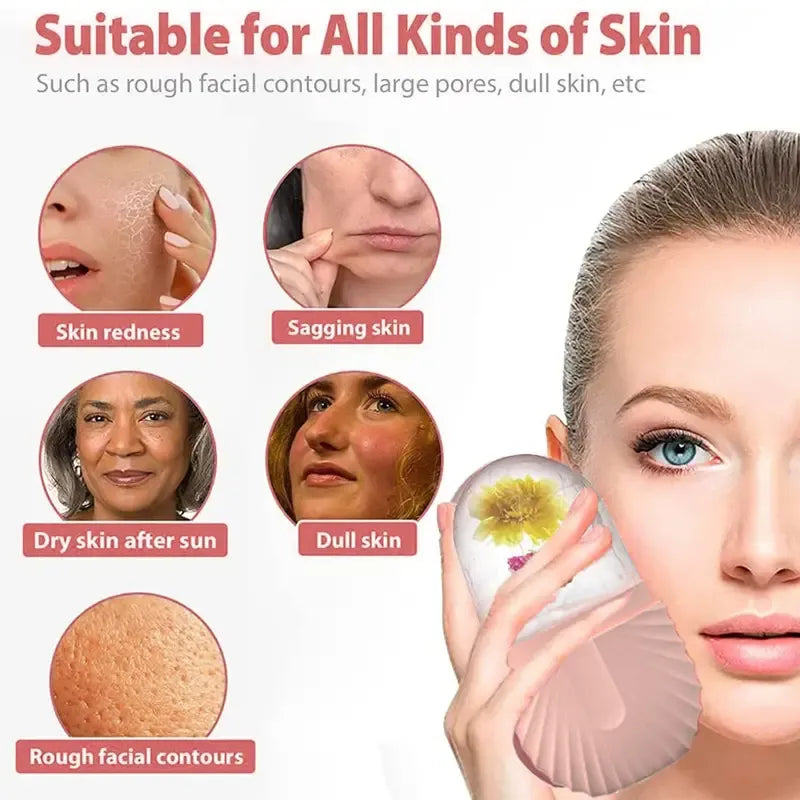 MY SKIN - Moule à Glaçons pour Massage Facial - 1 Acheté = 1 OFFERT