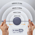 Câble de Recharge Rétractable 100cm USB & Type-C