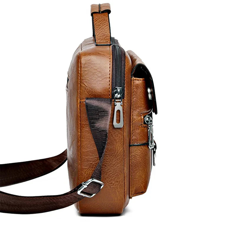 Sac Bandoulière à Multi-Poches en Cuir PU