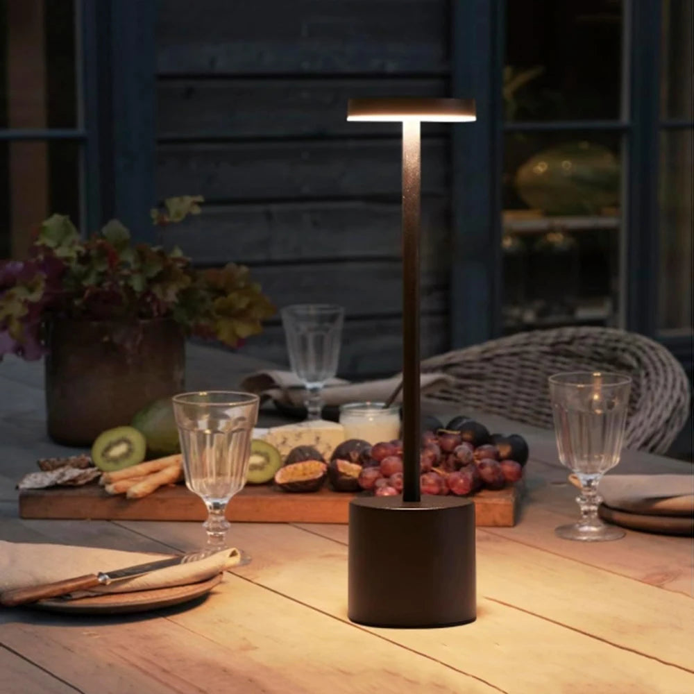 Lampe de Table LED Sans Fil Rechargeable – 3 Intensités Tactiles