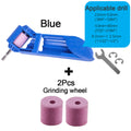 Bleu 3pcs pierres de ponçage