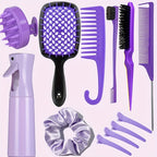 Ensemble de Peignes et Brosses pour Cheveux et Coiffure