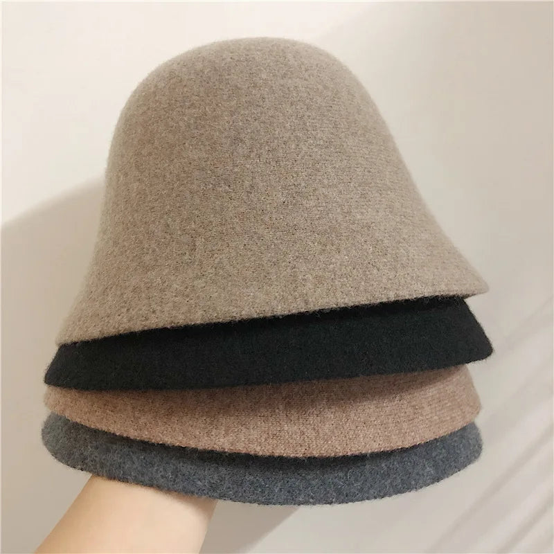 Chapeau Cloche Rétro en Laine