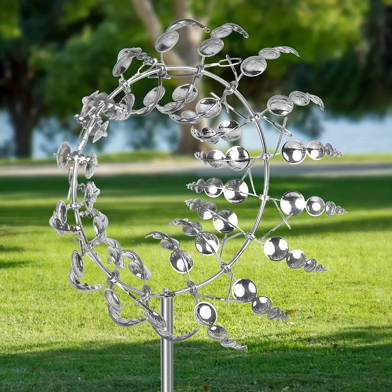 Magical Metal Windmill Optical Illusion
