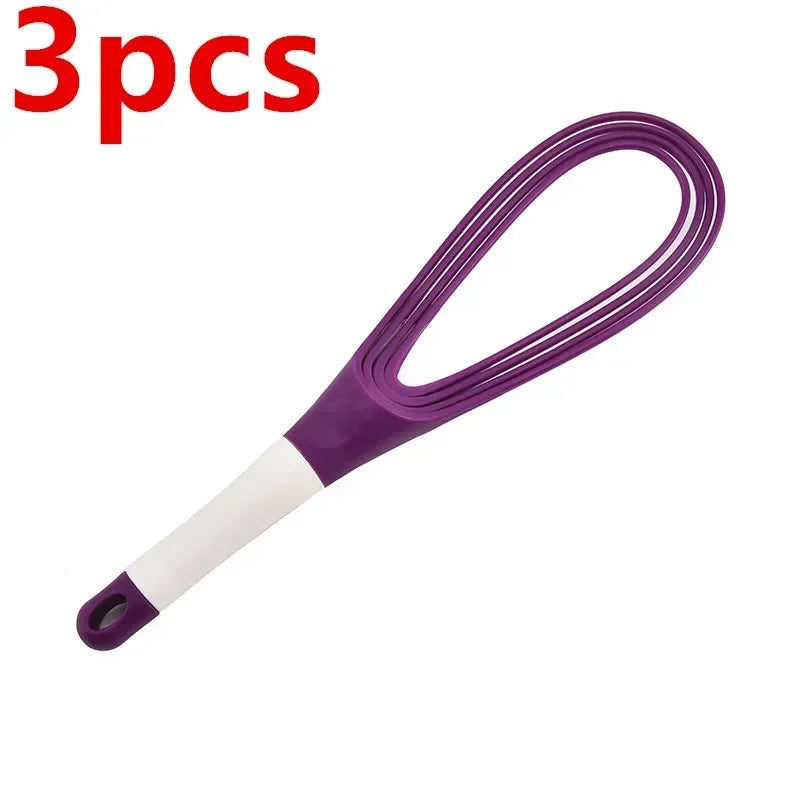 3x Fouets Manuels Pliables