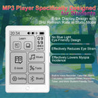 Lecteur MP3 & E-Book E-Ink 2,7" Bluetooth 45H Autonomie - Lecture & Musique