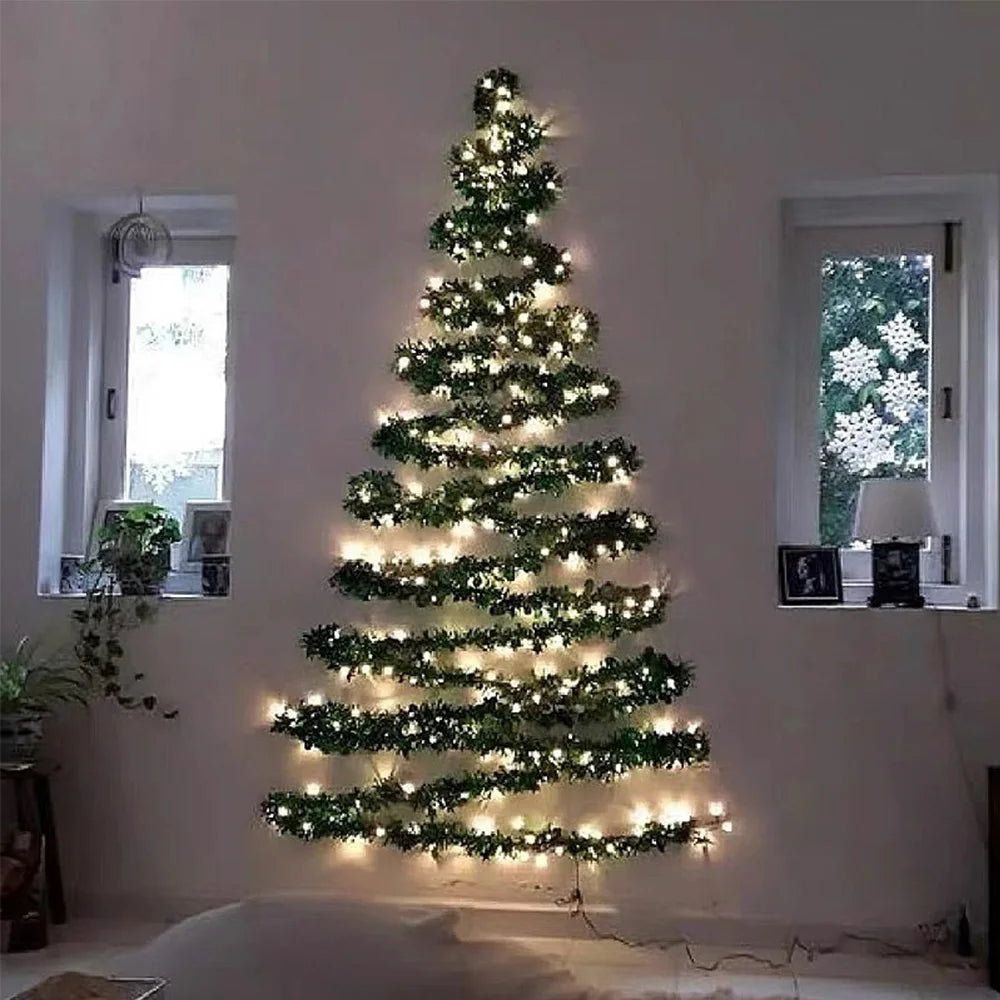Guirlande Lumineuse Sapin Artificiel - Créer votre Arbre de Noël Mural