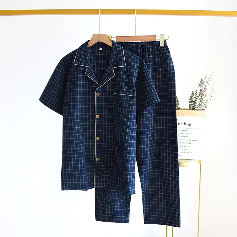 Ensemble Pyjama Japonais Léger Manches Courtes