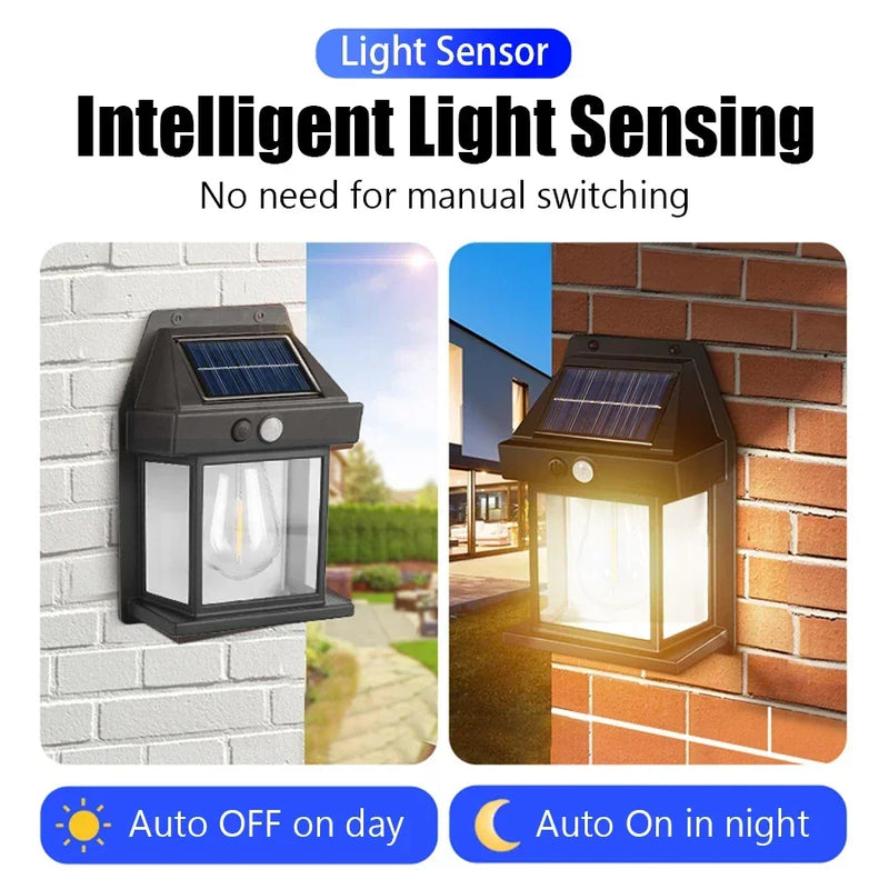Lampe Solaire Extérieure à Détection auto 180°