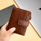Portefeuille en Cuir PU à Grande Capacité pour Homme