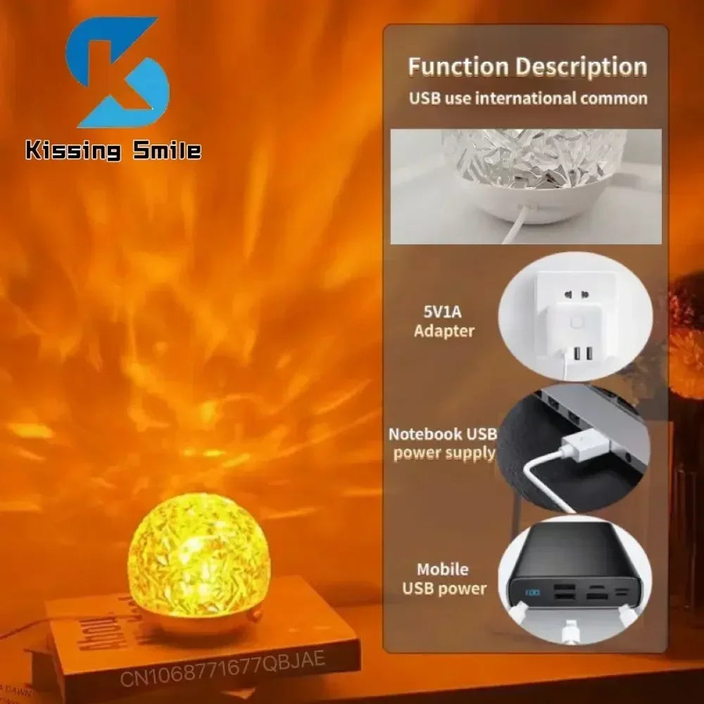 Boule Cristal LED Tactile – Éclairage Relaxant