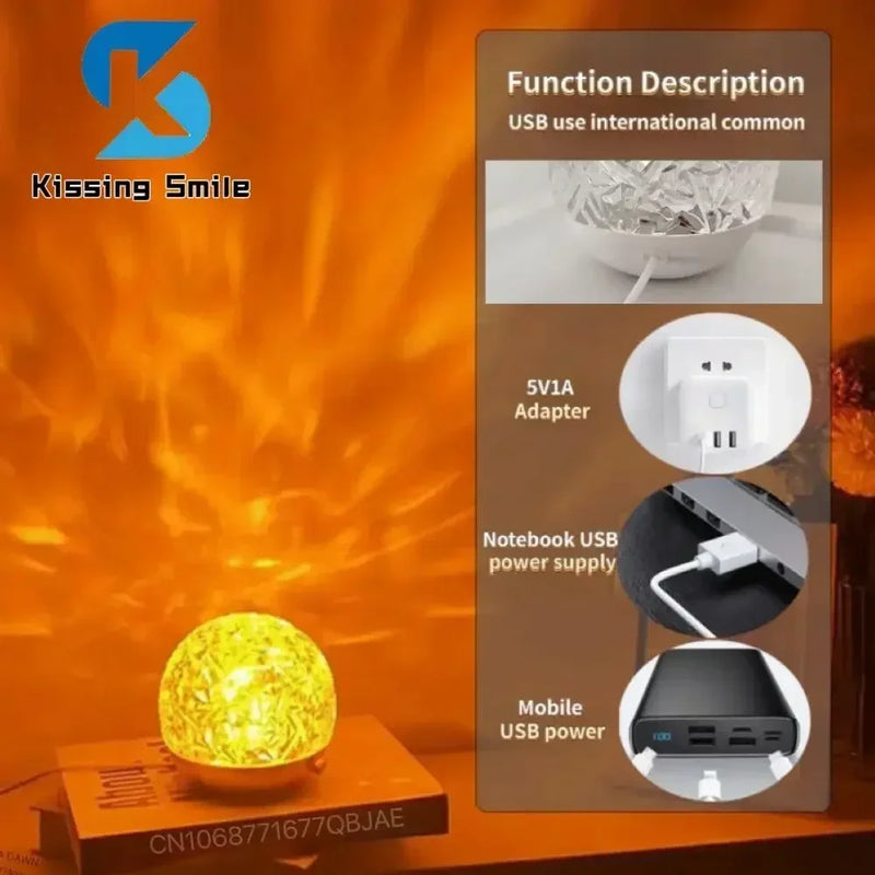 Boule Cristal LED Tactile – Éclairage Relaxant