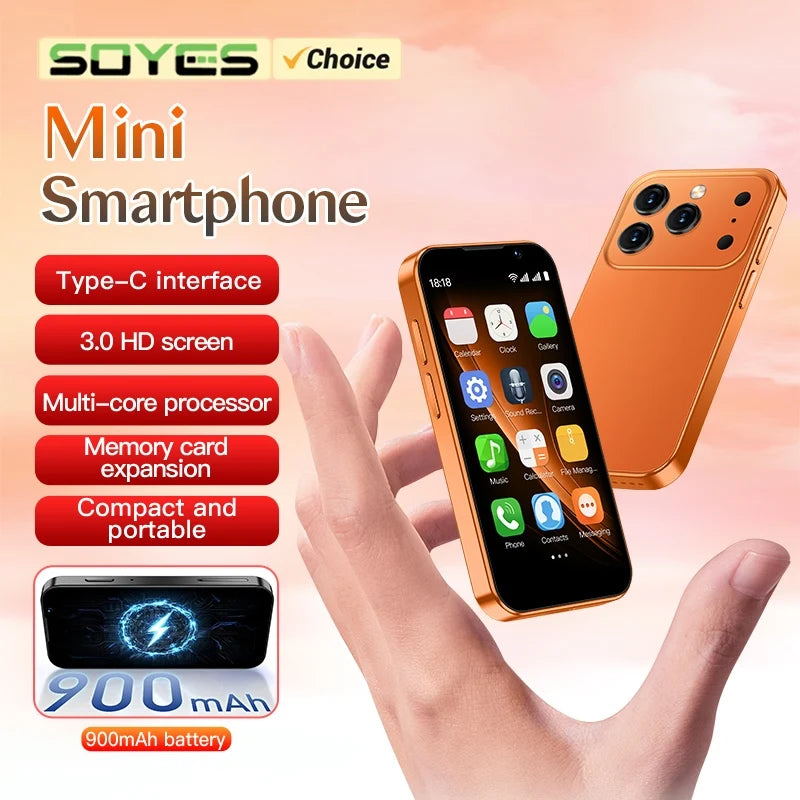 Mini Smartphone SOYES XS18 Pro – Écran Tactile 3", Face ID, Android 9.0, Double SIM, 2 Go RAM + 16 Go, WiFi & Bluetooth