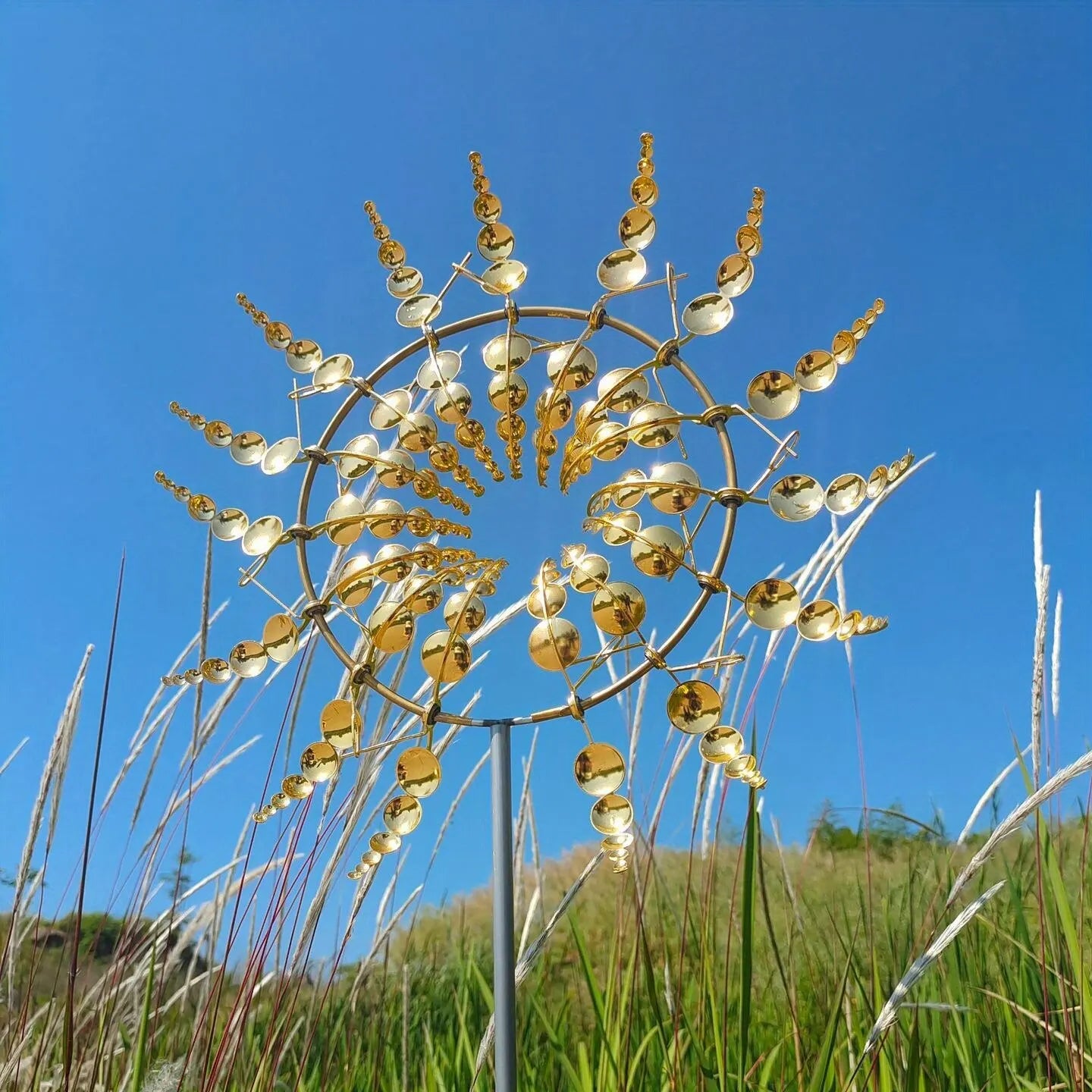 Magical Metal Windmill Optical Illusion