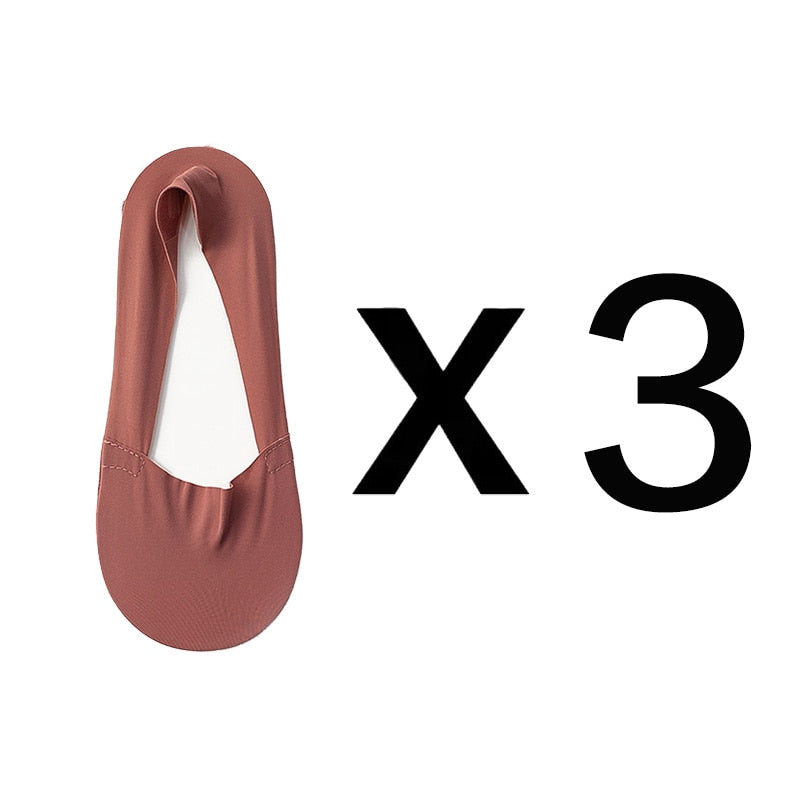 Chaussettes invisibles antidérapantes (3 paires)