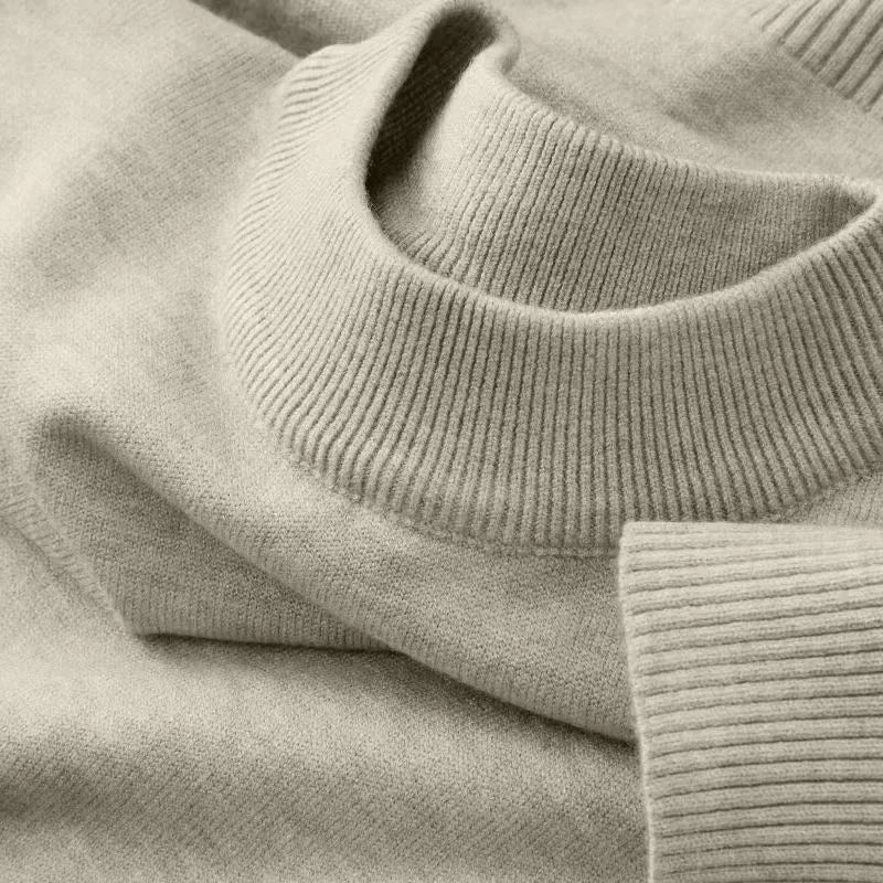 Pull Tricot BASIC en Laine à Col Rond - Homme