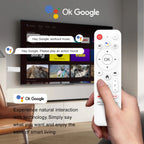 Clé TV Android H96 Max WiFi 6 Ultra Rapide avec Télécommande Vocale