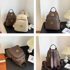 Sac à Dos Monogramme Luxueux en Cuir PU